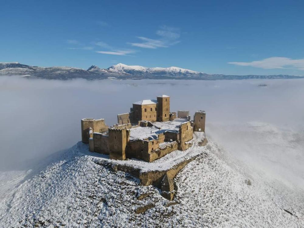 Castillo de Montearagón – Ayto. Quicena nieve