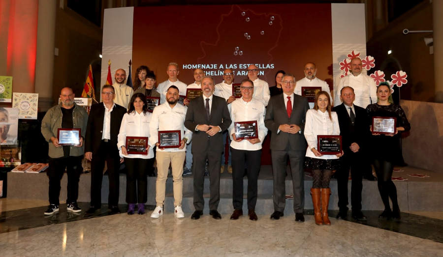 El Gobierno de Aragón rinde homenaje a los restaurantes aragoneses con Estrellas Michelin